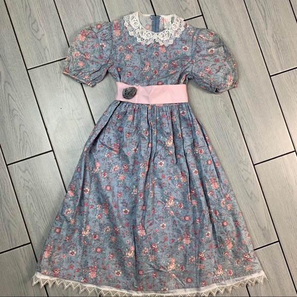 ✨🔥True Vintage Lace Floral Dress🌸💖✨✨ - Picture 7 of 8